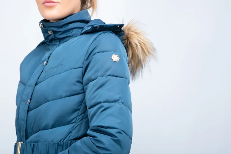 Coldstream Cornhill Quilted Coat - Cool Slate Blue-4